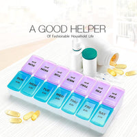 Weekly Pill Box 7 Days Tablets Organizer Twice A Day / KC-140 - Karout Online -Karout Online Shopping In lebanon - Karout Express Delivery 