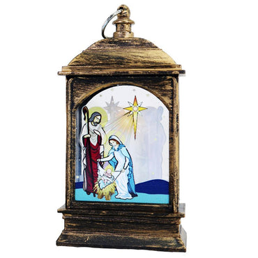 Christmas Light Up Lantern 13 cm.