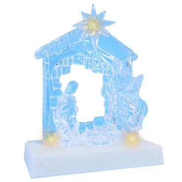 Christmas Plexy Light Up Decoration 15 x 13 cm.