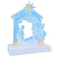 Christmas Plexy Light Up Decoration 15 x 13 cm.