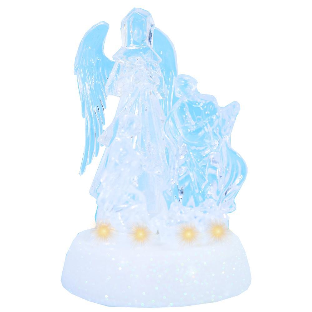 Christmas Angel Plexy Light Up Deco 16 x 10 cm.
