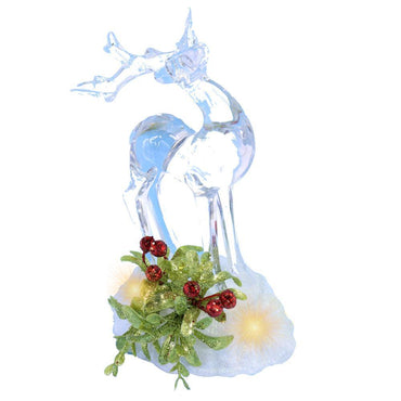 Christmas Plexy Light Up Deer 20 x 12 cm.