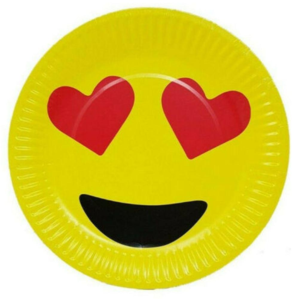 Emoji Party- Paper Plates 18 cm  (10 pcs ) I-22 - Karout Online -Karout Online Shopping In lebanon - Karout Express Delivery 