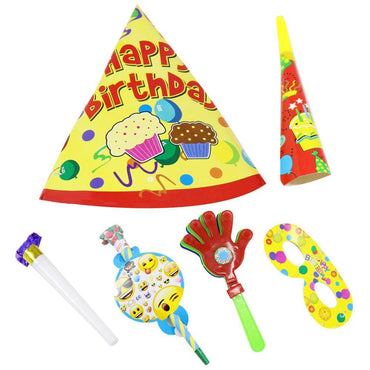 Birthday - Set (6 Pcs ) / E-117 416120 Yellow Birthday & Party Supplies