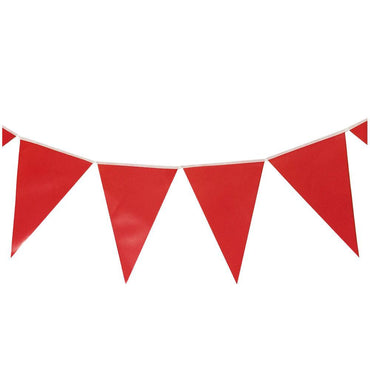 Happy Birthday Colored Flag Banner (10 Pcs) / E-107 Red Birthday & Party Supplies