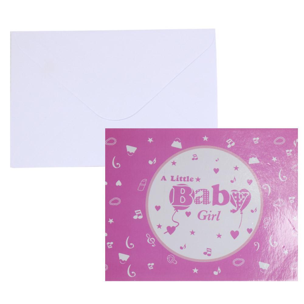 Birthday- Invitation Cards (10 Pcs) Baby Girl / Pink Birthday & Party Supplies