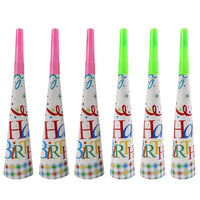 Happy Birthday Party Horn P Pcs E-40/850406 Birthday & Party Supplies