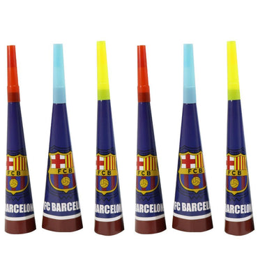 Birthday- Barcelona Paper Horn (6 Pcs) Birthday & Party Supplies