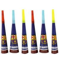 Birthday- Barcelona Paper Horn (6 Pcs) Birthday & Party Supplies