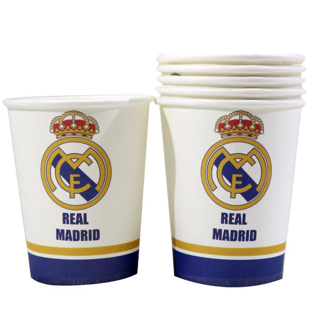 Birthday Real Madrid Paper Cup (6 Pcs) Birthday & Party Supplies