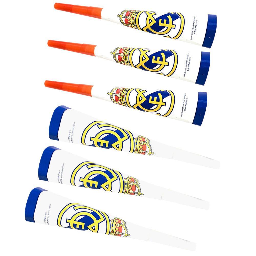 Happy Birthday- Real Madrid Horn (6 Pcs ) H-957 Birthday & Party Supplies