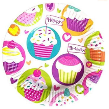 Party Star- Paper Plates 18 Cm E-98 / F-559 Birthday & Party Supplies