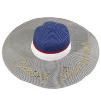 Straw  Wide Brim Women Hat N-11 - Karout Online -Karout Online Shopping In lebanon - Karout Express Delivery 