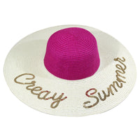 Straw  Wide Brim Women Hat N-11 - Karout Online -Karout Online Shopping In lebanon - Karout Express Delivery 