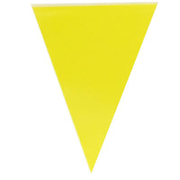 Happy Birthday Colored Flag Banner (10 Pcs) / E-107 Yellow Birthday & Party Supplies