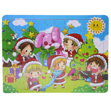 Wood Puzzle Christmas Kids Jdz-009 Toys & Baby