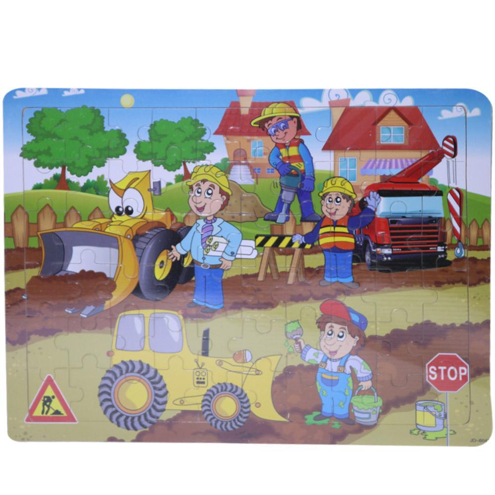 Wood Puzzle Engineering Jd-6047 Toys & Baby