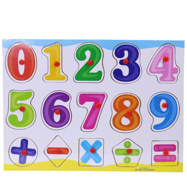 Play And Learns Wooden Puzzle Numbers 0-9 Toys & Baby