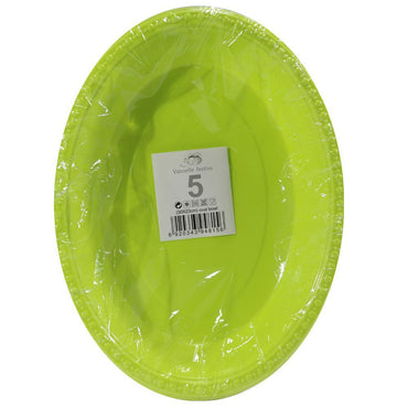 Oval Plastic Bowl ( 5 Pcs) / Q-468 Pistache Birthday & Party Supplies