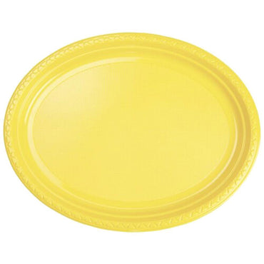 Oval Plastic Plate (6Pcs) N-534/c-729 Yellow Cleaning & Household