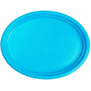 Oval Plastic Plate (6Pcs) N-534/c-729 Turquoise Cleaning & Household