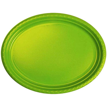 Oval Plastic Plate (6Pcs) N-534/c-729 Green Cleaning & Household