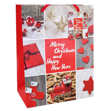 Christmas Gift Bag 23.5 x 18 x 8 Cm.