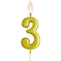 Birthday Numbers Candle  / J-223 - Karout Online -Karout Online Shopping In lebanon - Karout Express Delivery 