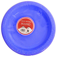 Strong Round Plastic Plates (20 Pcs) / H-912 - Karout Online -Karout Online Shopping In lebanon - Karout Express Delivery 