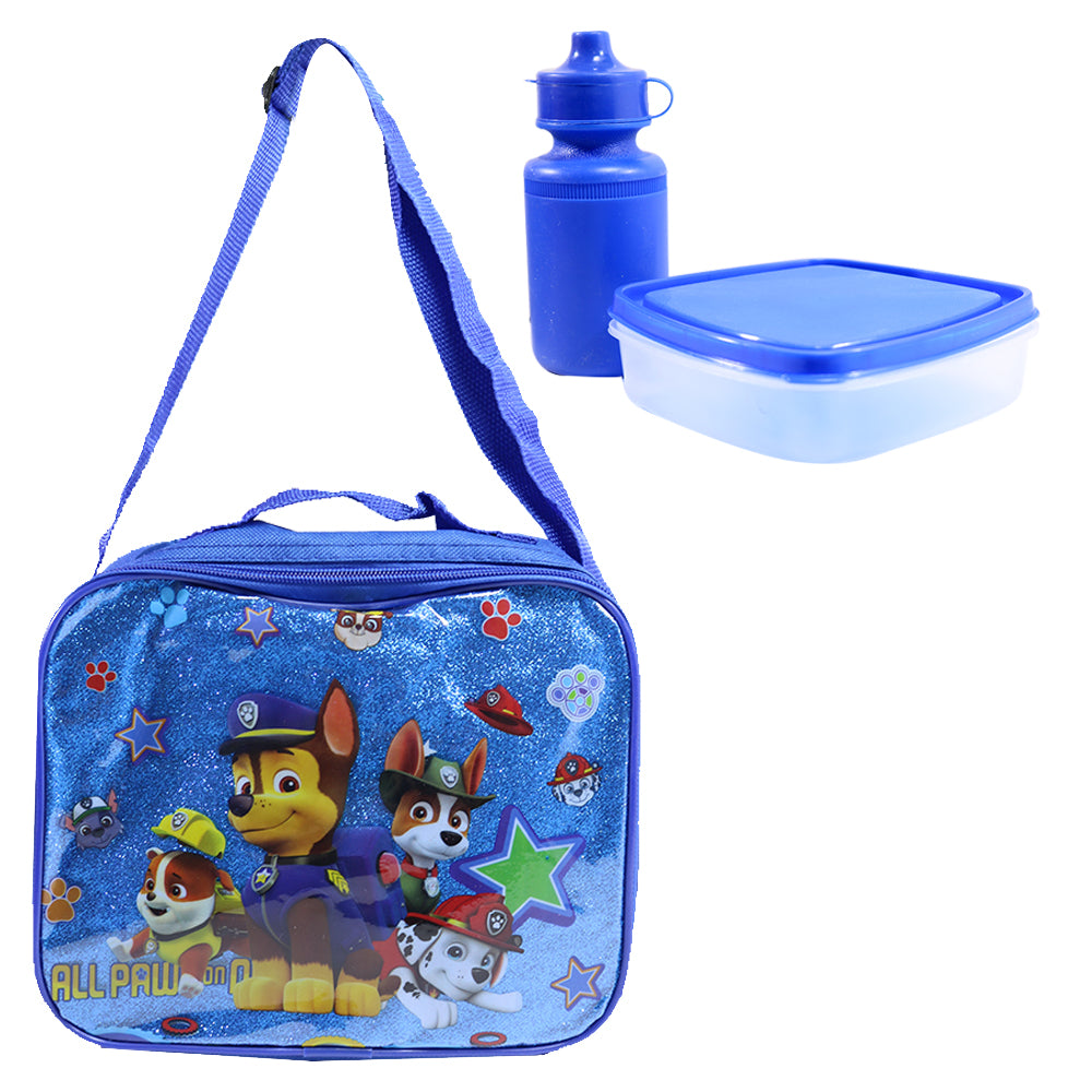 Characters Lunch Bag With Lunch Box And Water Bottle / H-660G/B