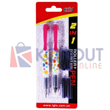 Roller + Fountain Pen Igle Stylographe - Karout Online -Karout Online Shopping In lebanon - Karout Express Delivery 