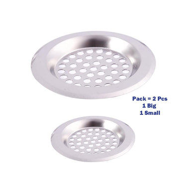 Stainless Steel Sink Garbage Strainer ( 2 Pcs) - Karout Online -Karout Online Shopping In lebanon - Karout Express Delivery 