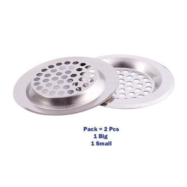 Stainless Steel Sink Garbage Strainer ( 2 Pcs) - Karout Online -Karout Online Shopping In lebanon - Karout Express Delivery 