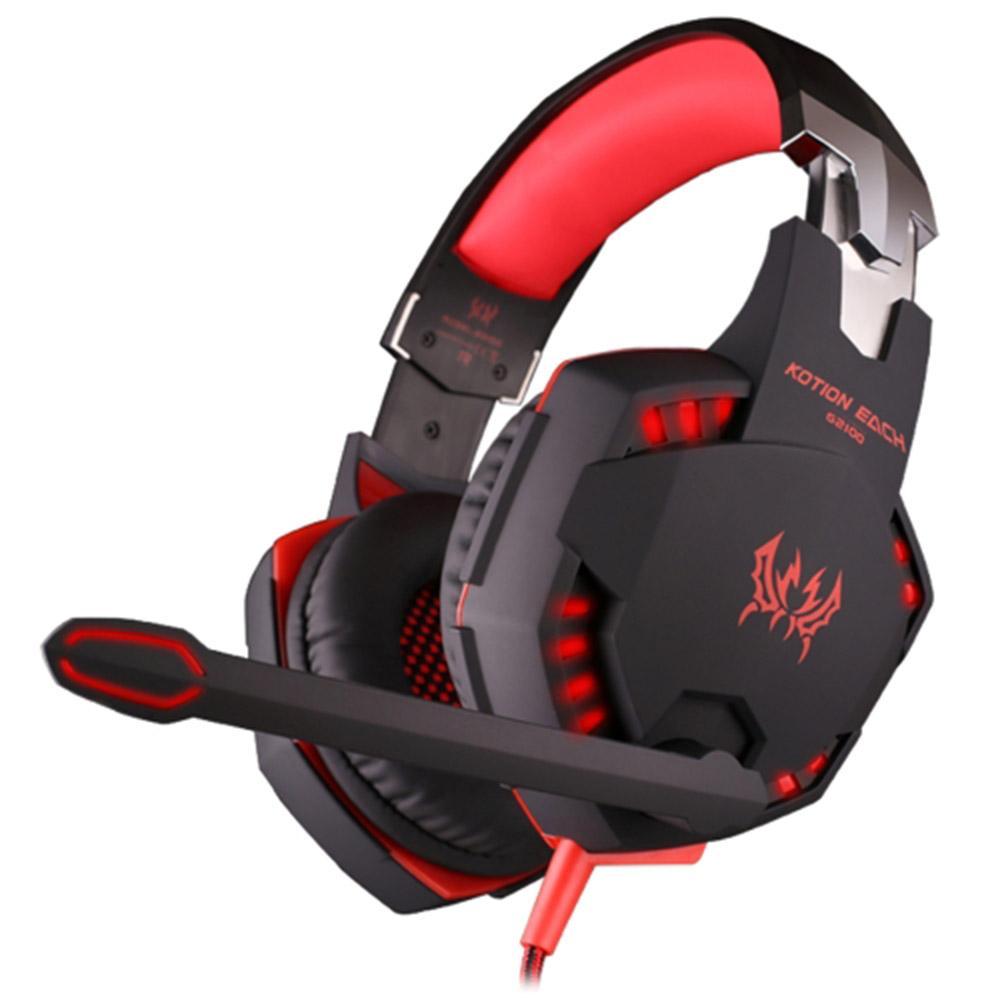 KOTION EACH G2100 Vibration Function Stereo Bass Gaming Headset with Mic & LED.