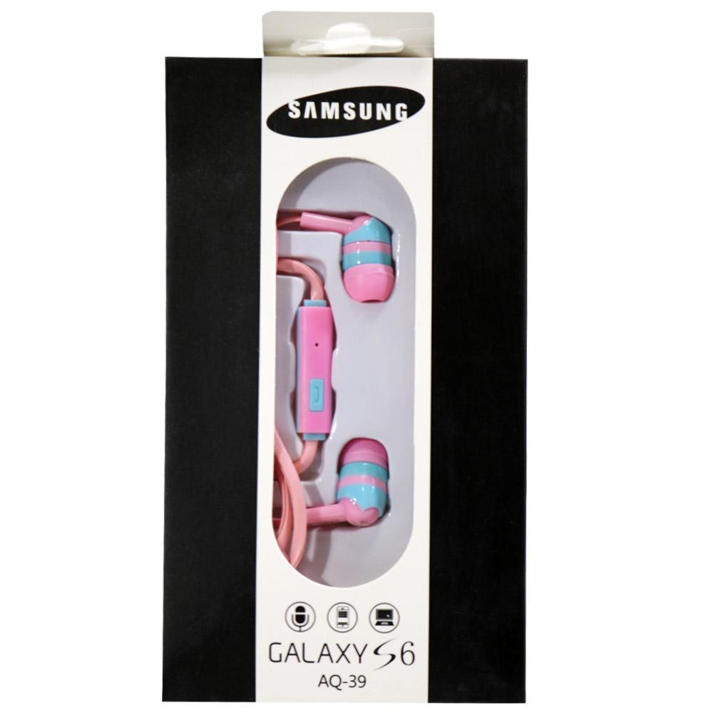 Earphone Samsung Galaxy S6 Aq-39 Pink Phone Acce