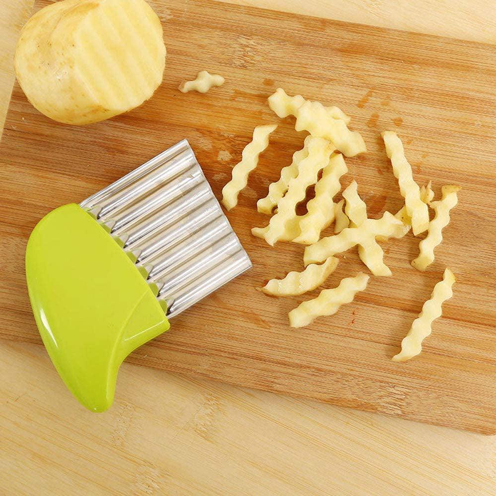 Stainless Steel Vegetable and Potato Wavy Cutter Slicer / KC-122 / YCJ-8017 - Karout Online -Karout Online Shopping In lebanon - Karout Express Delivery 