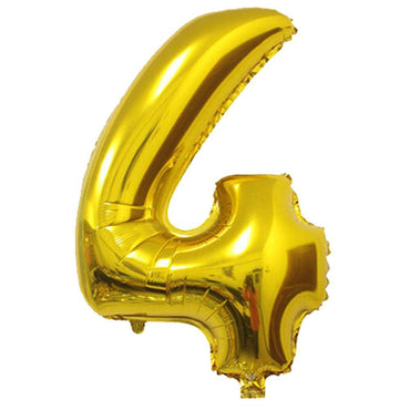 Birthday Letters & Numbers Helium Balloon G-259 4 / Gold Birthday Party Supplies