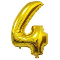 Birthday Letters & Numbers Helium Balloon G-259 4 / Gold Birthday Party Supplies