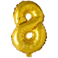 Birthday Letters & Numbers Helium Balloon G-259 8 / Gold Birthday Party Supplies