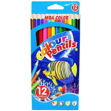 MBA Color Pencils Set (12 Colors) / K-98 - Karout Online -Karout Online Shopping In lebanon - Karout Express Delivery 