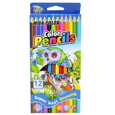 MBA Color Pencils Set (12 Colors) / Q-26 - Karout Online -Karout Online Shopping In lebanon - Karout Express Delivery 