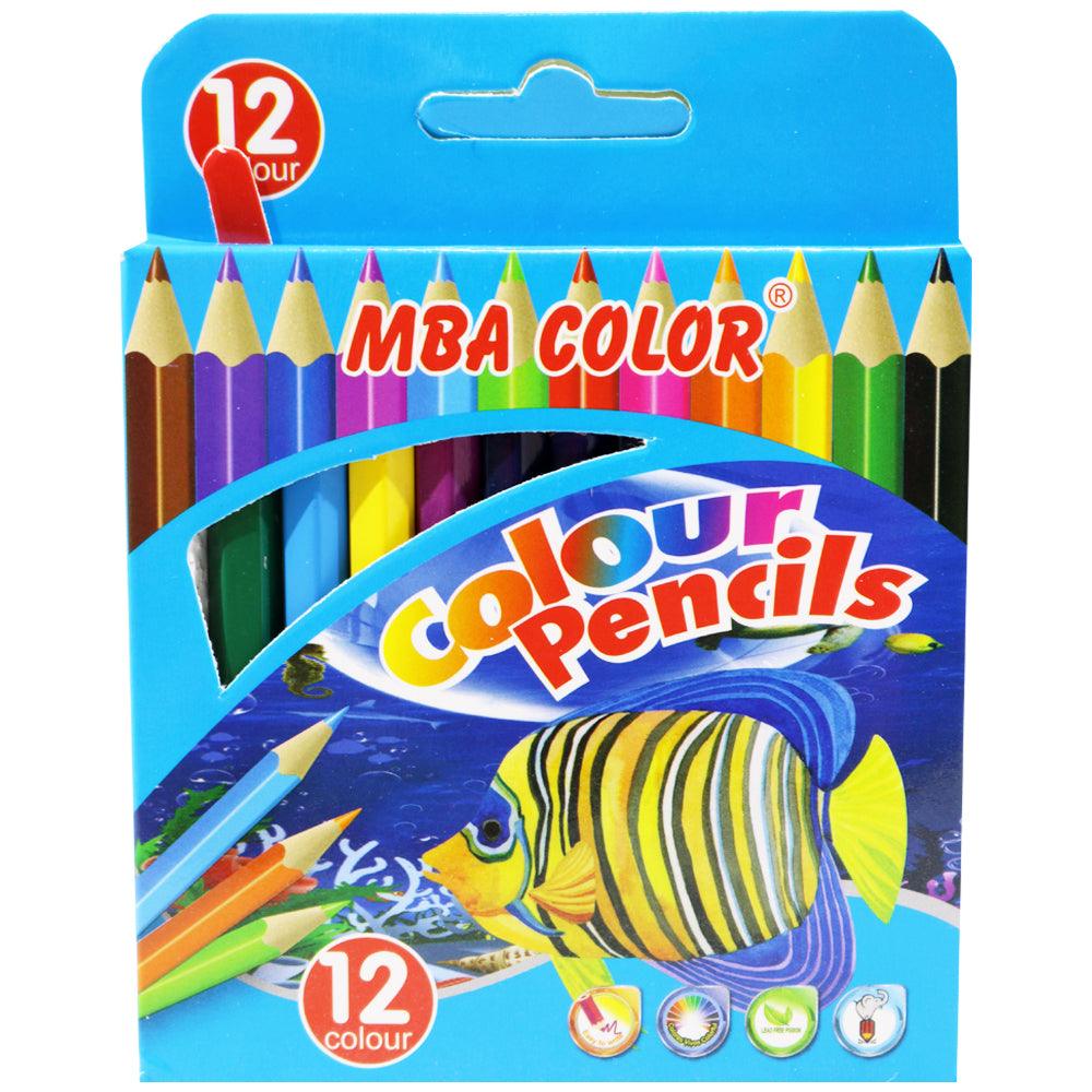 MBA Color Mini colour Pencils (12 Pcs) / K-99/ 9012-12 - Karout Online -Karout Online Shopping In lebanon - Karout Express Delivery 