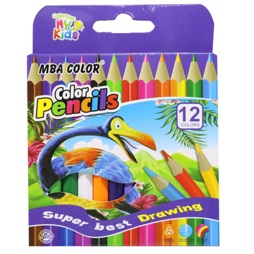 MBA Color Mini colour Pencils (12 Pcs) / 9015-12 - Karout Online -Karout Online Shopping In lebanon - Karout Express Delivery 