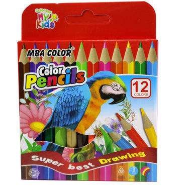 MBA Color Mini colour Pencils (12 Pcs) / 9015-12 - Karout Online -Karout Online Shopping In lebanon - Karout Express Delivery 