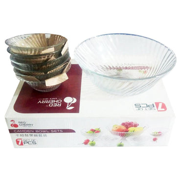 Red Cherry 7 Pcs Camden Bowl Sets / MW-475/ 7306C - Karout Online -Karout Online Shopping In lebanon - Karout Express Delivery 