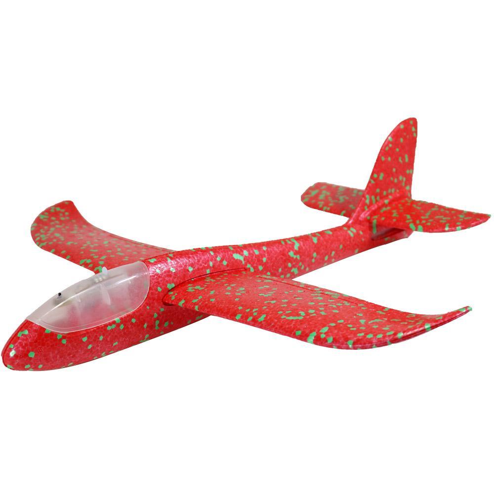Flying Glider Plane With Flash Led Light 48Cm Summer & Beach Toys