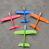 Flying Glider Plane With Flash LED Light 48cm.