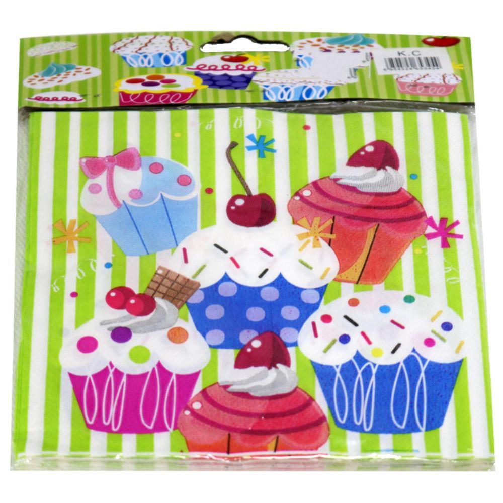Cupcake Party- Napkins (20 Pcs) Birthday & Party Supplies