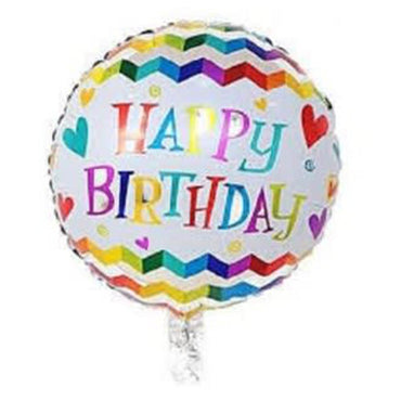 Happy Birthday Different Helium Balloon Q-544 Heart Birthday & Party Supplies