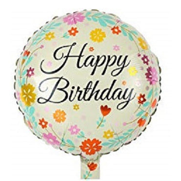 Happy Birthday Different Helium Balloon Q-544 Flower Birthday & Party Supplies